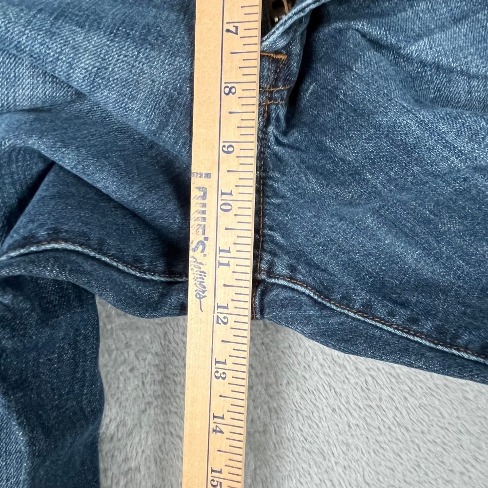 Lucky Brand Jeans Mens 36x27 181 Relaxed Straight Leg Short Inseam Dark Wash - Picture 10 of 12